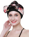 Chemo Turban for kreftkvinner krefthodeklær hodeknapp skjerf cap