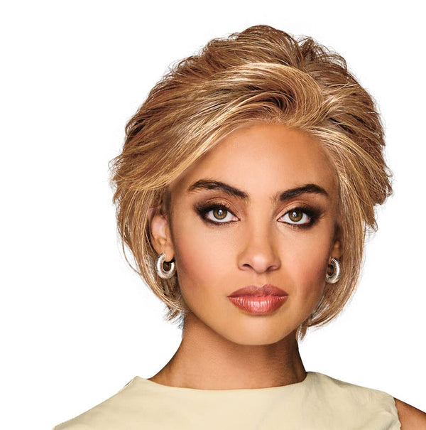 Gabor Lag en uttalelse lagvis moderne hakelengde Bob Wig, Designer Series by Hairuwear, gjennomsnittlig takstørrelse, GF4-6 Svart kaffe