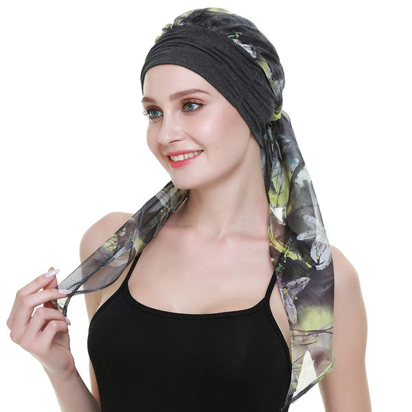 Chemo Turban for kreftkvinner krefthodeklær hodeknapp skjerf cap