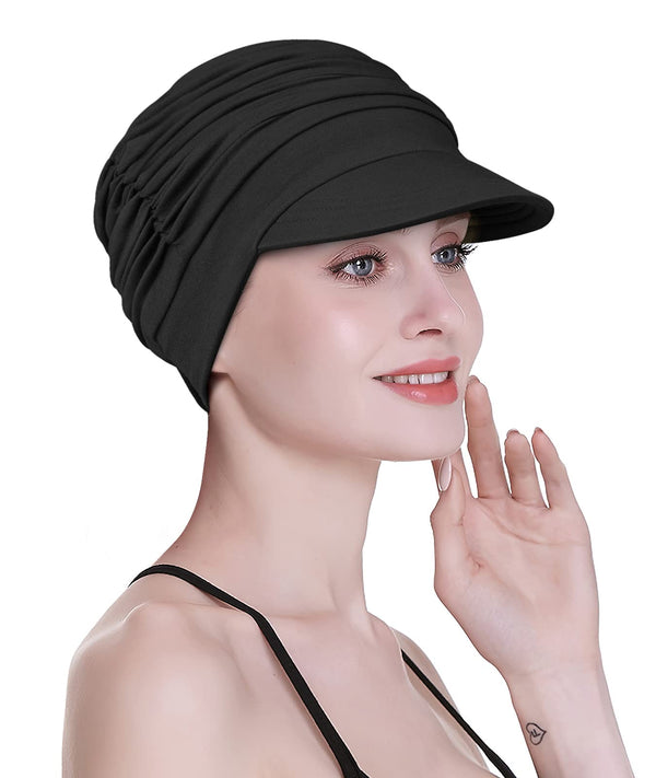 Focuscare Myk cellegift for kvinner, bambus baseball cap, turban for hårtap