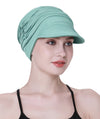 Focuscare Myk cellegift for kvinner, bambus baseball cap, turban for hårtap