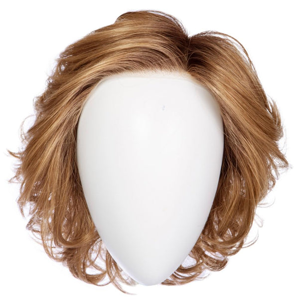 Gabor Gimme Drama Chin-Length Pageboy Long Layered Bob Wig av Hairuwear, Gjennomsnittlig hette, GF6-30 Copper Mahogany