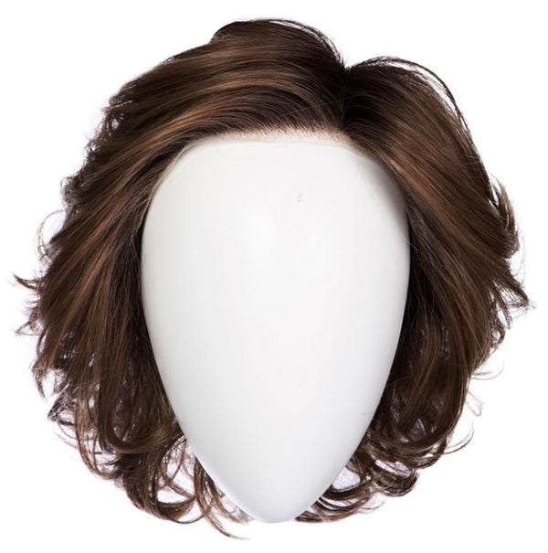 Gabor Gimme Drama Chin-Length Pageboy Long Layered Bob Wig av Hairuwear, Gjennomsnittlig hette, GF6-30 Copper Mahogany