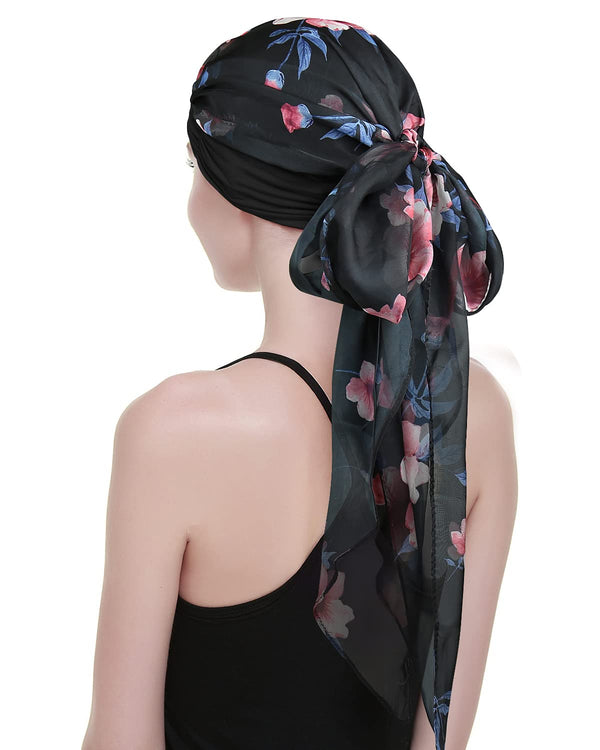 Chemo Turban for kreftkvinner krefthodeklær hodeknapp skjerf cap