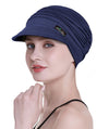 Focuscare Myk cellegift for kvinner, bambus baseball cap, turban for hårtap