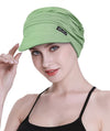 Focuscare Myk cellegift for kvinner, bambus baseball cap, turban for hårtap
