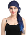 Chemo Turban for kreftkvinner krefthodeklær hodeknapp skjerf cap
