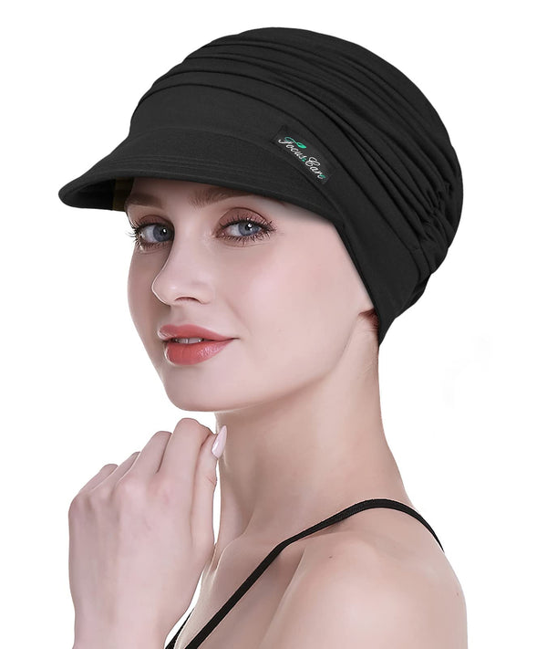 Focuscare Myk cellegift for kvinner, bambus baseball cap, turban for hårtap