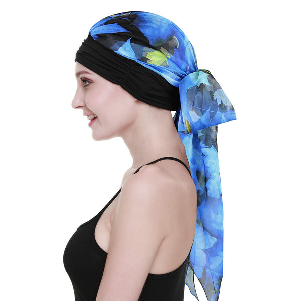 Chemo Turban for kreftkvinner krefthodeklær hodeknapp skjerf cap