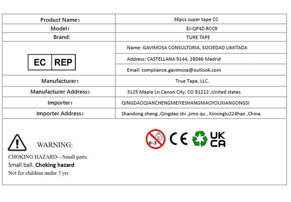 SUPERTAPE 36pcs/lot CC contour double side tape for wigs and toupees hair tape