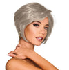 Gabor Best in Class Layered Chin-Length Boycut Wig by Hairuwear, Gjennomsnittlig hette, GF56-60 sølv