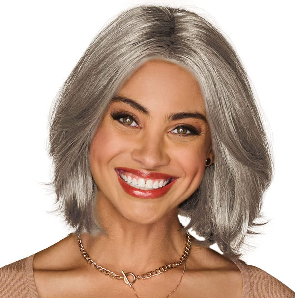 Gabor Gimme Drama Chin-Length Pageboy Long Layered Bob Wig av Hairuwear, Gjennomsnittlig hette, GF6-30 Copper Mahogany