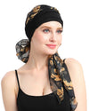 Chemo Turban for kreftkvinner krefthodeklær hodeknapp skjerf cap