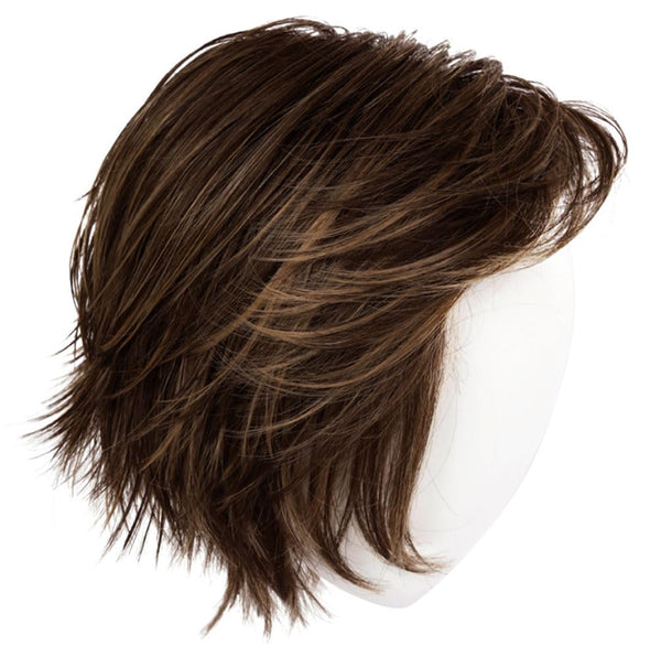 Gabor Lag en uttalelse lagvis moderne hakelengde Bob Wig, Designer Series by Hairuwear, gjennomsnittlig takstørrelse, GF4-6 Svart kaffe