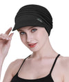 Focuscare Myk cellegift for kvinner, bambus baseball cap, turban for hårtap