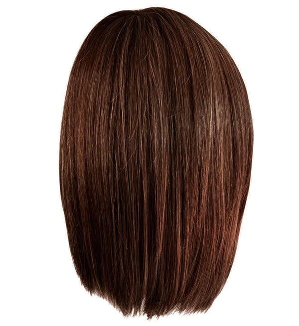 Gabor Glam Era skulderlengde Bob parykk, elegant og trendy med midtdel, gjennomsnittlig cap-GF31-29 brennende kobber