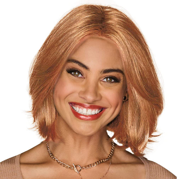 Gabor Gimme Drama Chin-Length Pageboy Long Layered Bob Wig av Hairuwear, Gjennomsnittlig hette, GF6-30 Copper Mahogany