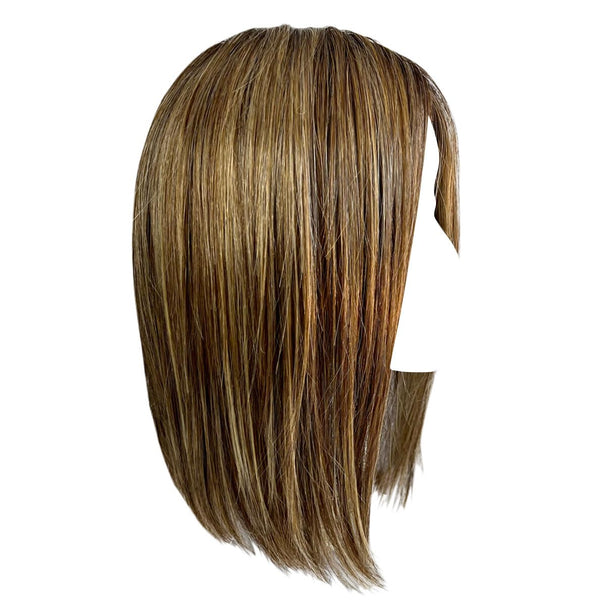 Gabor Glam Era skulderlengde Bob parykk, elegant og trendy med midtdel, gjennomsnittlig cap-GF31-29 brennende kobber