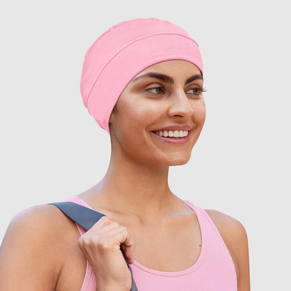 2PCS/4PCS 100% Bambus Viscose Beanies for Men Women Helmet Liner Lett sovende hette for cellegift Hårtap