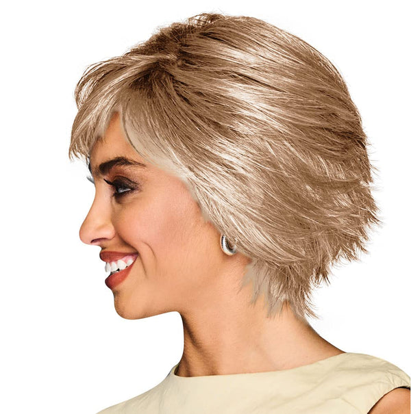 Gabor Lag en uttalelse lagvis moderne hakelengde Bob Wig, Designer Series by Hairuwear, gjennomsnittlig takstørrelse, GF4-6 Svart kaffe