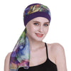 Elegant cellegift med silkeaktig skjerf for kreft kvinner hårtap sleep beanie