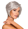 Gabor Best in Class Layered Chin-Length Boycut Wig by Hairuwear, Gjennomsnittlig hette, GF56-60 sølv
