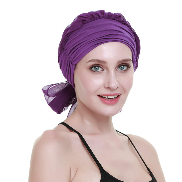 Chemo Turban for kreftkvinner krefthodeklær hodeknapp skjerf cap
