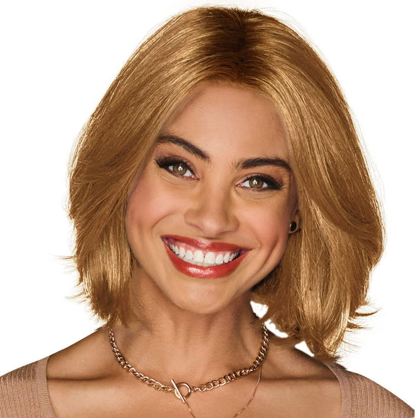 Gabor Gimme Drama Chin-Length Pageboy Long Layered Bob Wig av Hairuwear, Gjennomsnittlig hette, GF6-30 Copper Mahogany