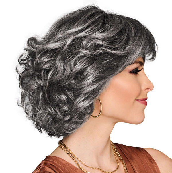 Gabor Gimme Drama Chin-Length Pageboy Long Layered Bob Wig av Hairuwear, Gjennomsnittlig hette, GF6-30 Copper Mahogany