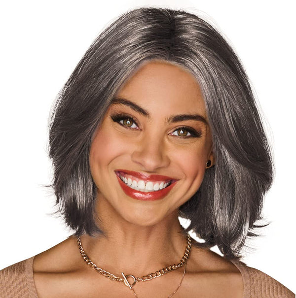 Gabor Gimme Drama Chin-Length Pageboy Long Layered Bob Wig av Hairuwear, Gjennomsnittlig hette, GF6-30 Copper Mahogany