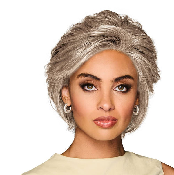 Gabor Lag en uttalelse lagvis moderne hakelengde Bob Wig, Designer Series by Hairuwear, gjennomsnittlig takstørrelse, GF4-6 Svart kaffe