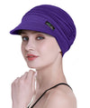 Focuscare Myk cellegift for kvinner, bambus baseball cap, turban for hårtap