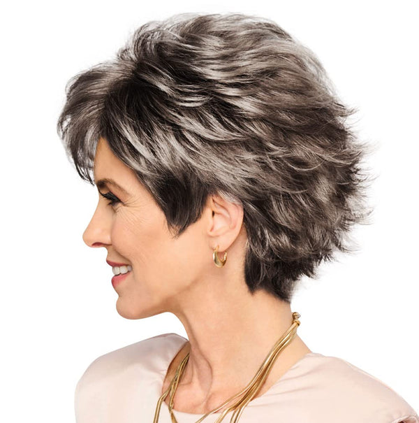 Gabor Royal Tease Layered Short Shag Wig by Hairuwear, 2023 Spring Luxury Collection, Average Cap, GL14-22 Sandy Blonde