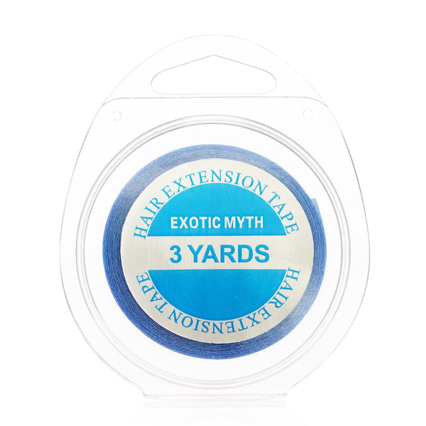Mer enn 3 måneder holder tiden dobbeltsidig hårforlengelse tape hårbånd (10mmx3yards, hvitt)