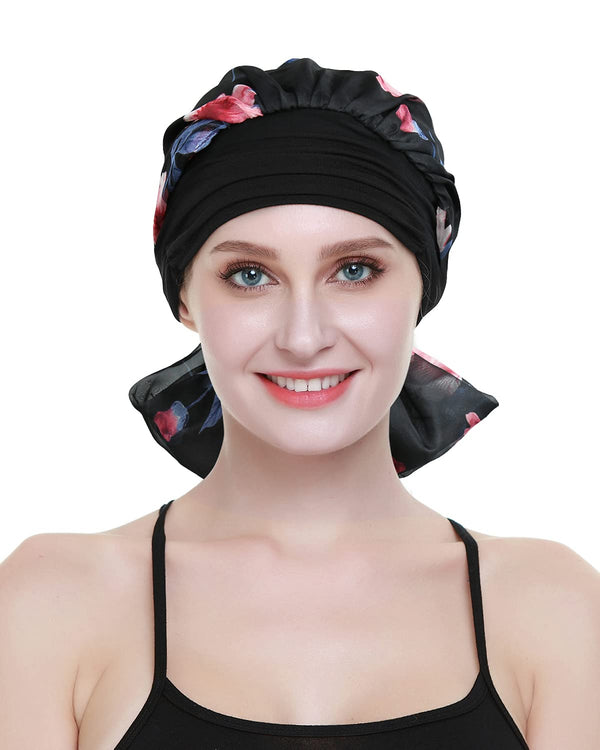 Chemo Turban for kreftkvinner krefthodeklær hodeknapp skjerf cap