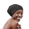 Focuscare Satin foret søvn Slouchy Cap Curly Girl Slap Headwear Gaver til krusete hårkvinner