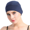 Bambus søvnhette for håravfall Hjemmehode for cellegift Kvinner Bike Hard Hat Helmet Liner Bomullsbeanie