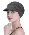 Focuscare Myk cellegift for kvinner, bambus baseball cap, turban for hårtap