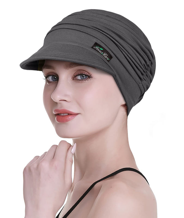 Focuscare Myk cellegift for kvinner, bambus baseball cap, turban for hårtap