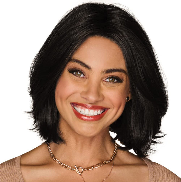 Gabor Gimme Drama Chin-Length Pageboy Long Layered Bob Wig av Hairuwear, Gjennomsnittlig hette, GF6-30 Copper Mahogany