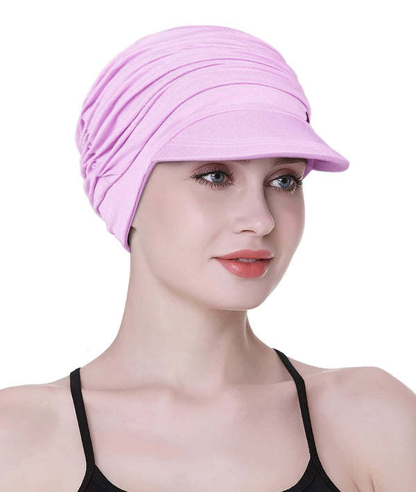 Focuscare Myk cellegift for kvinner, bambus baseball cap, turban for hårtap