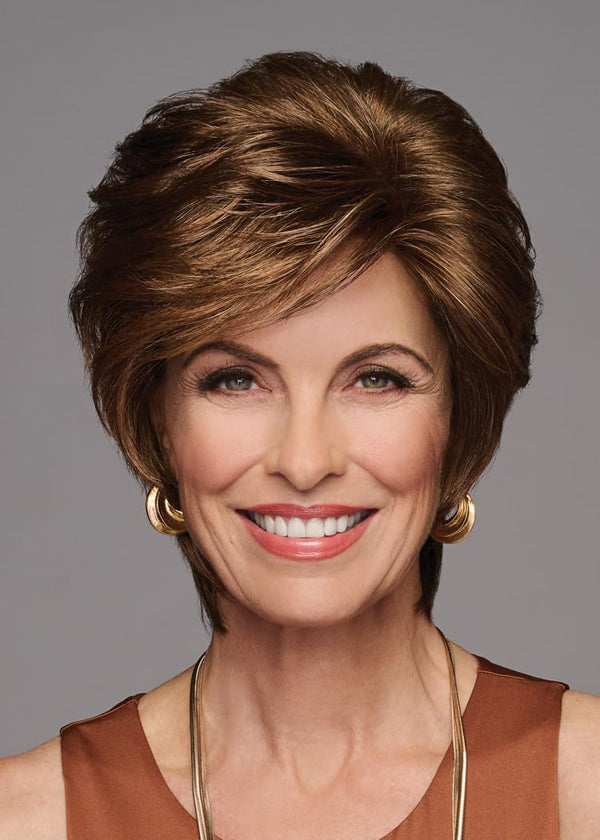 GABOR Femme & Flirty Short Shag Wig, Lightweight Volumous Style With Soft Layers, Average Cap, GL56-60 Sugared Silver