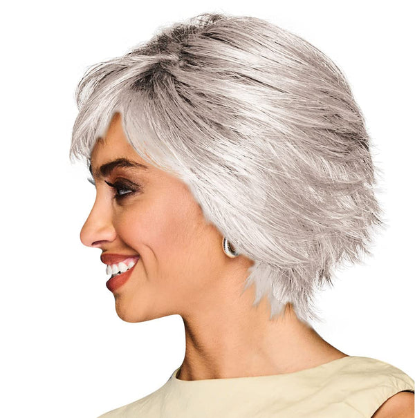 Gabor Lag en uttalelse lagvis moderne hakelengde Bob Wig, Designer Series by Hairuwear, gjennomsnittlig takstørrelse, GF4-6 Svart kaffe