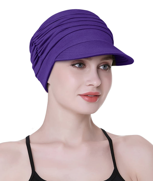 Focuscare Myk cellegift for kvinner, bambus baseball cap, turban for hårtap