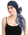 Chemo Turban for kreftkvinner krefthodeklær hodeknapp skjerf cap