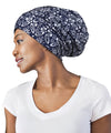 Focuscare Satin foret søvn Slouchy Cap Curly Girl Slap Headwear Gaver til krusete hårkvinner