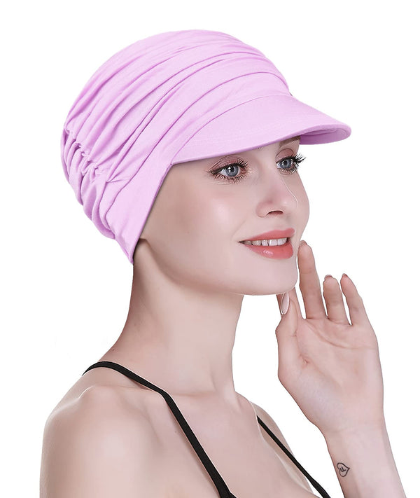 Focuscare Myk cellegift for kvinner, bambus baseball cap, turban for hårtap