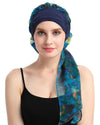 Chemo Turban for kreftkvinner krefthodeklær hodeknapp skjerf cap
