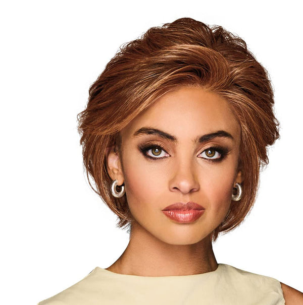 Gabor Lag en uttalelse lagvis moderne hakelengde Bob Wig, Designer Series by Hairuwear, gjennomsnittlig takstørrelse, GF4-6 Svart kaffe
