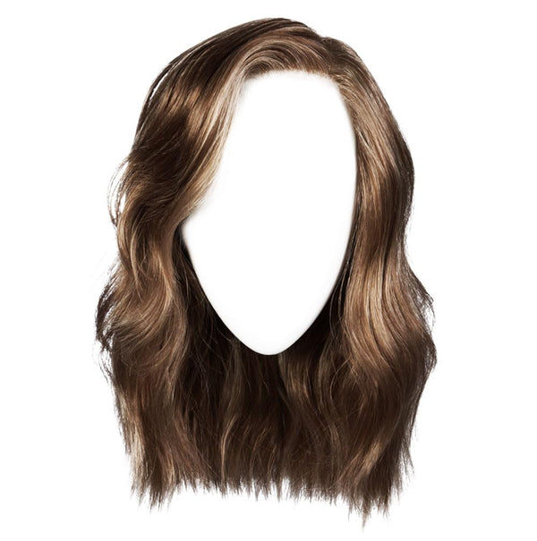 Gabor Love Wave Layered Shoulder-Length Wig With Soft Barrel Curled Waves by Hairuwear, Gjennomsnittlig hette, GL15-26SS smurt toast